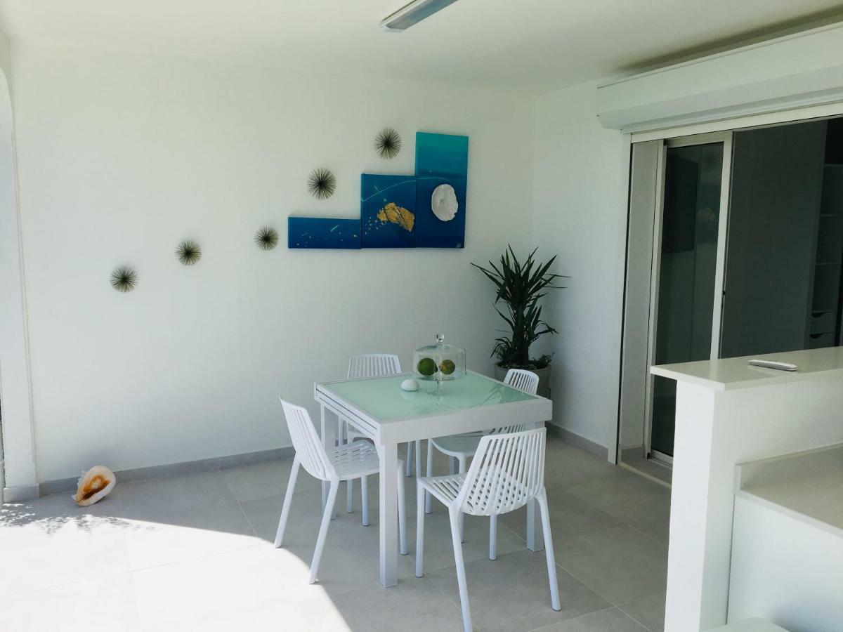 Studio Cozy Melissa Elegance - Guadeloupe , Le Gosier , Dampierre - Avec Pleine Vue Mer - Ocean A 180 Degres Exteriör bild