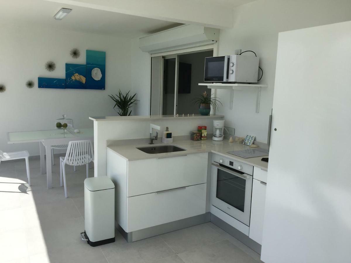 Studio Cozy Melissa Elegance - Guadeloupe , Le Gosier , Dampierre - Avec Pleine Vue Mer - Ocean A 180 Degres Exteriör bild